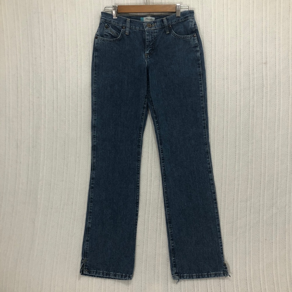 Wrangler Denim Jeans Bootcut Dark Wash Casual Everyday Womens Size 8 30W 32L